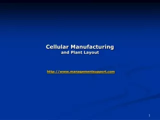 Cellular Manufacturing and Plant Layout managementsupport