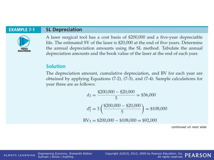example 7 1 sl depreciation