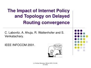 The Impact of Internet Policy and Topology on Delayed Routing convergence