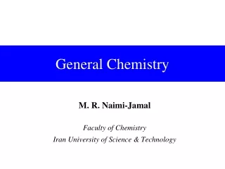 General Chemistry