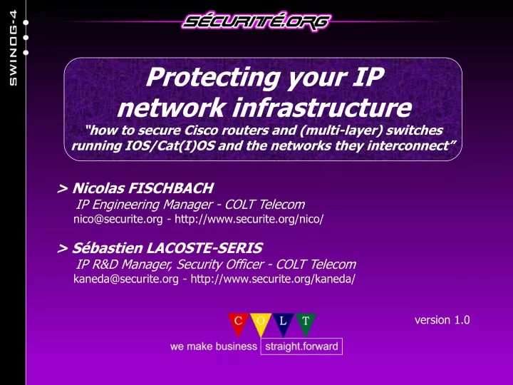 protecting your ip network infrastructure