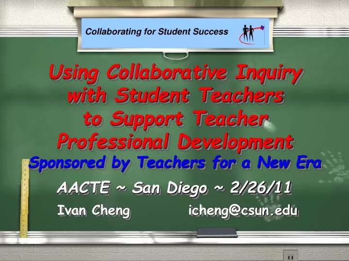 using collaborative inquiry with student teachers