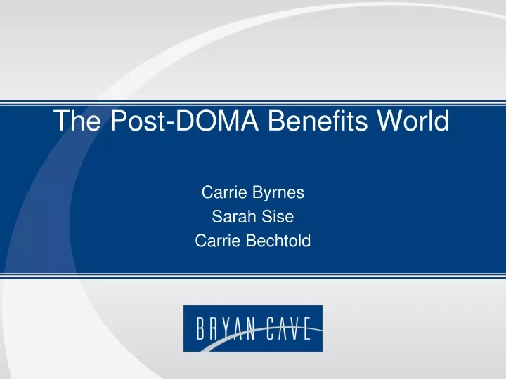 the post doma benefits world