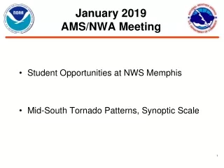 January 2019  AMS/NWA Meeting