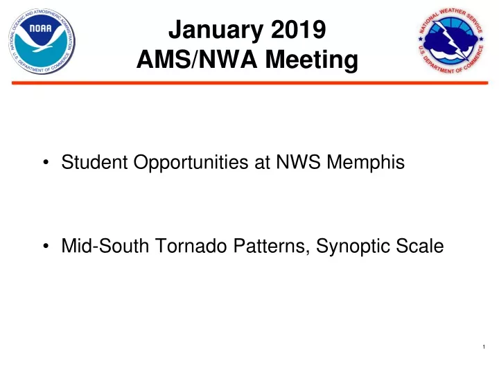 january 2019 ams nwa meeting