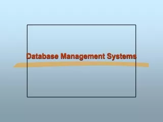 Database Management Systems