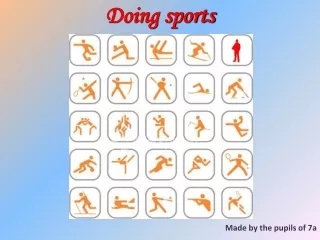 Doing sports