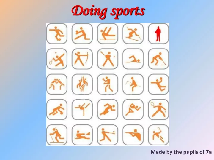 doing sports