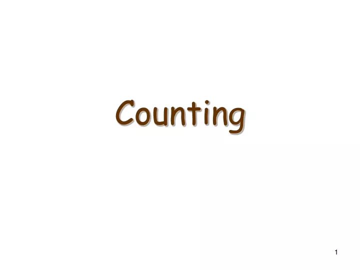 counting