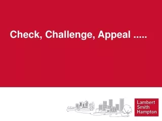 Check, Challenge, Appeal .....