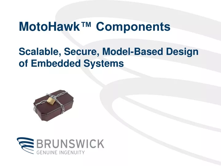 motohawk components scalable secure model based design of embedded systems