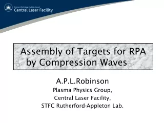 Assembly of Targets for RPA by Compression Waves