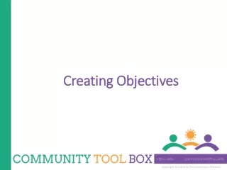 Creating Objectives