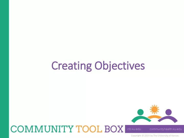 creating objectives