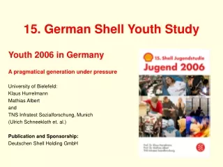 15. German Shell Youth Study