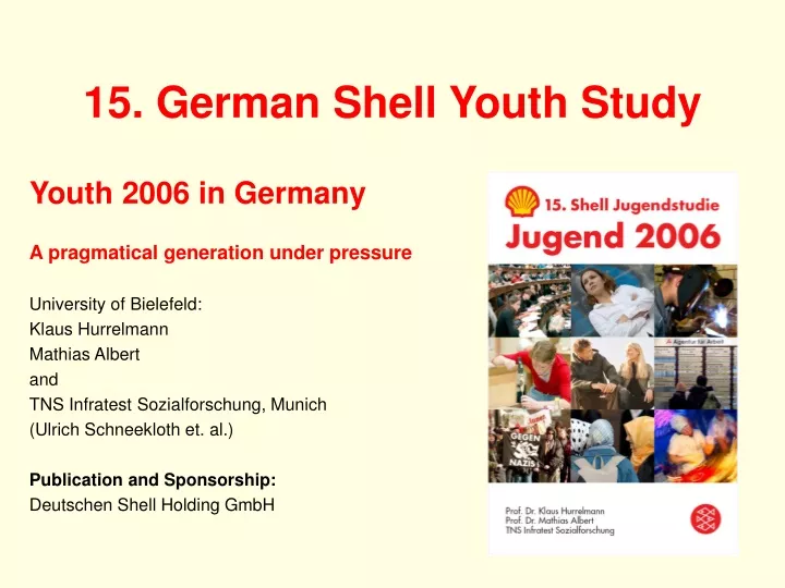 15 german shell youth study