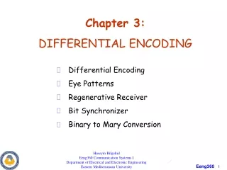 Chapter 3: DIFFERENTIAL ENCODING
