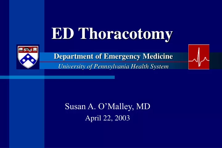 ed thoracotomy