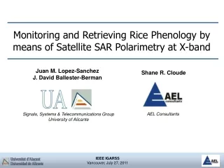 Monitoring and Retrieving Rice Phenology by means of Satellite SAR Polarimetry at X-band