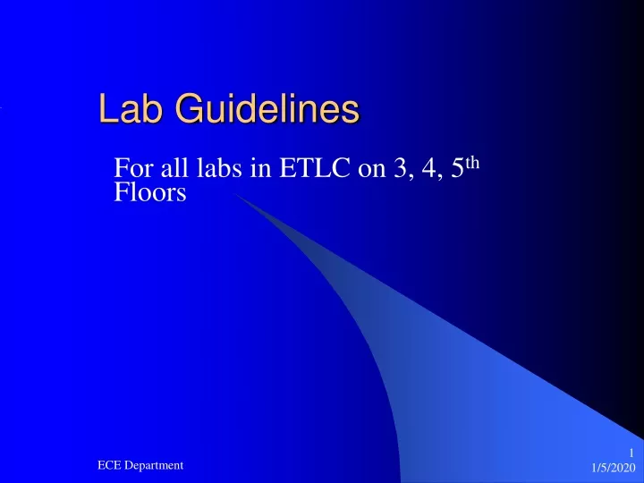lab guidelines