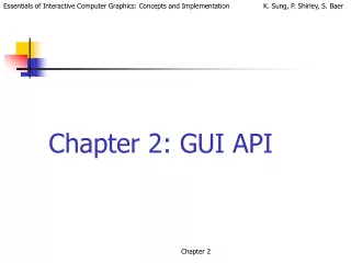 Chapter 2: GUI API