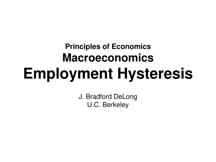 principles of economics macroeconomics employment