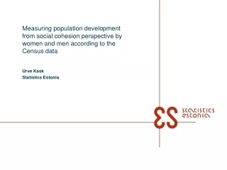Urve Kask Statistics Estonia