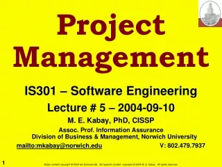 Project  Management