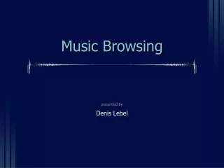 Music Browsing