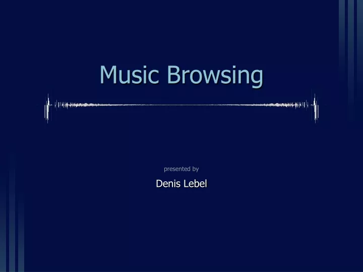 music browsing