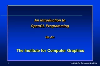 The Institute for Computer Graphics