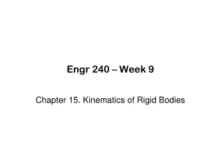 Engr 240 – Week 9