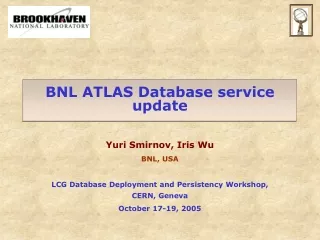 BNL ATLAS Database service update