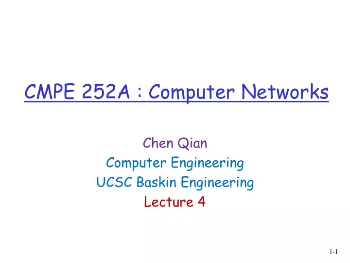 cmpe 252a computer networks