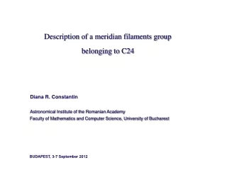 Description of a meridian filaments group  belonging to C24