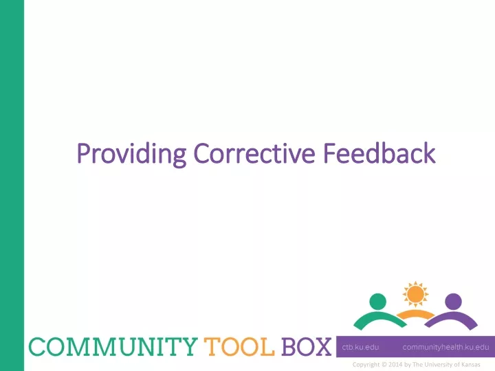 providing corrective feedback