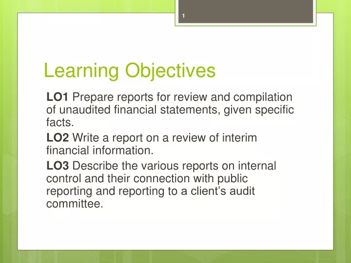 learning objectives