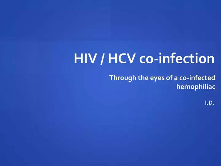 hiv hcv co infection