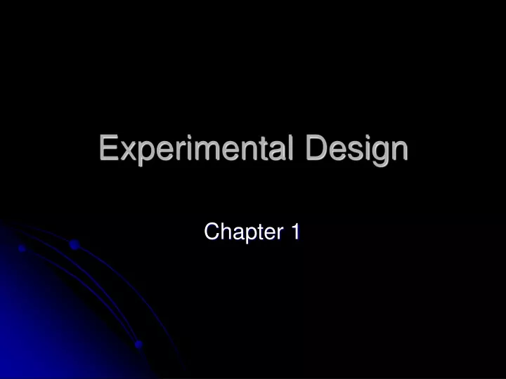 experimental design