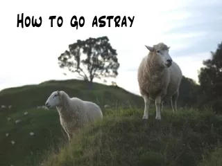 How to go astray