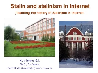 stalin and stalinism in internet teaching the history of stalinism in internet