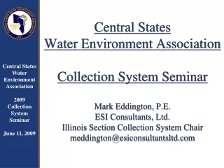 Collection System Seminar
