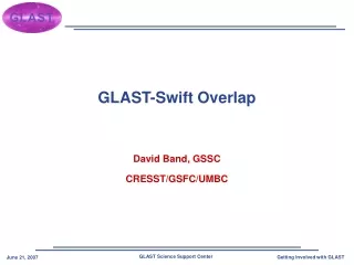 GLAST-Swift Overlap