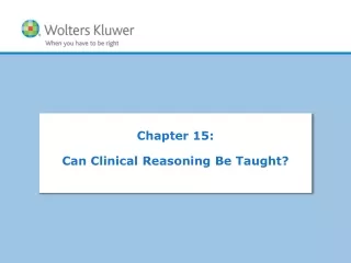 Chapter 15:  Can Clinical Reasoning Be Taught?