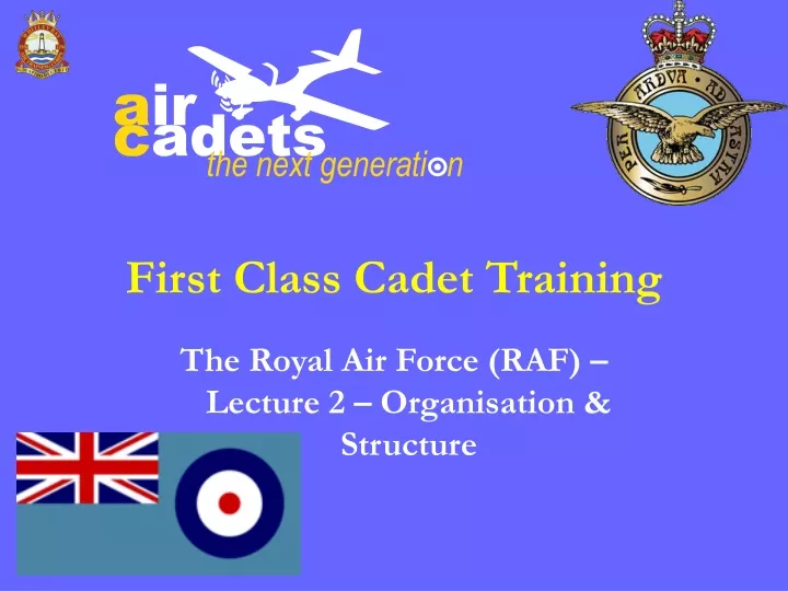first class cadet training