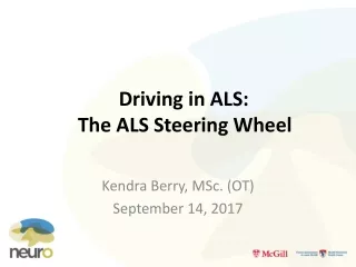 Driving in ALS: 	 			The ALS Steering Wheel
