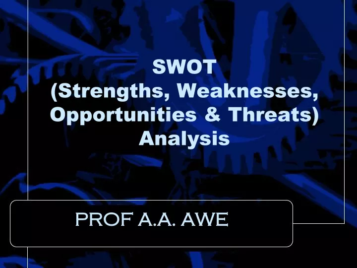 swot strengths weaknesses opportunities threats analysis