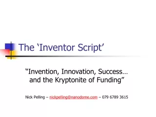The ‘Inventor Script’