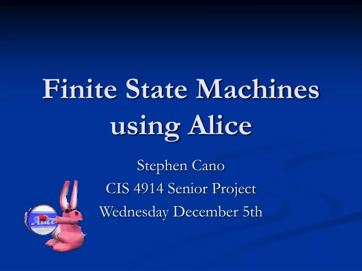 finite state machines using alice