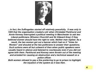 An account by Mary Leigh who was forced-fed in  September, 1909.